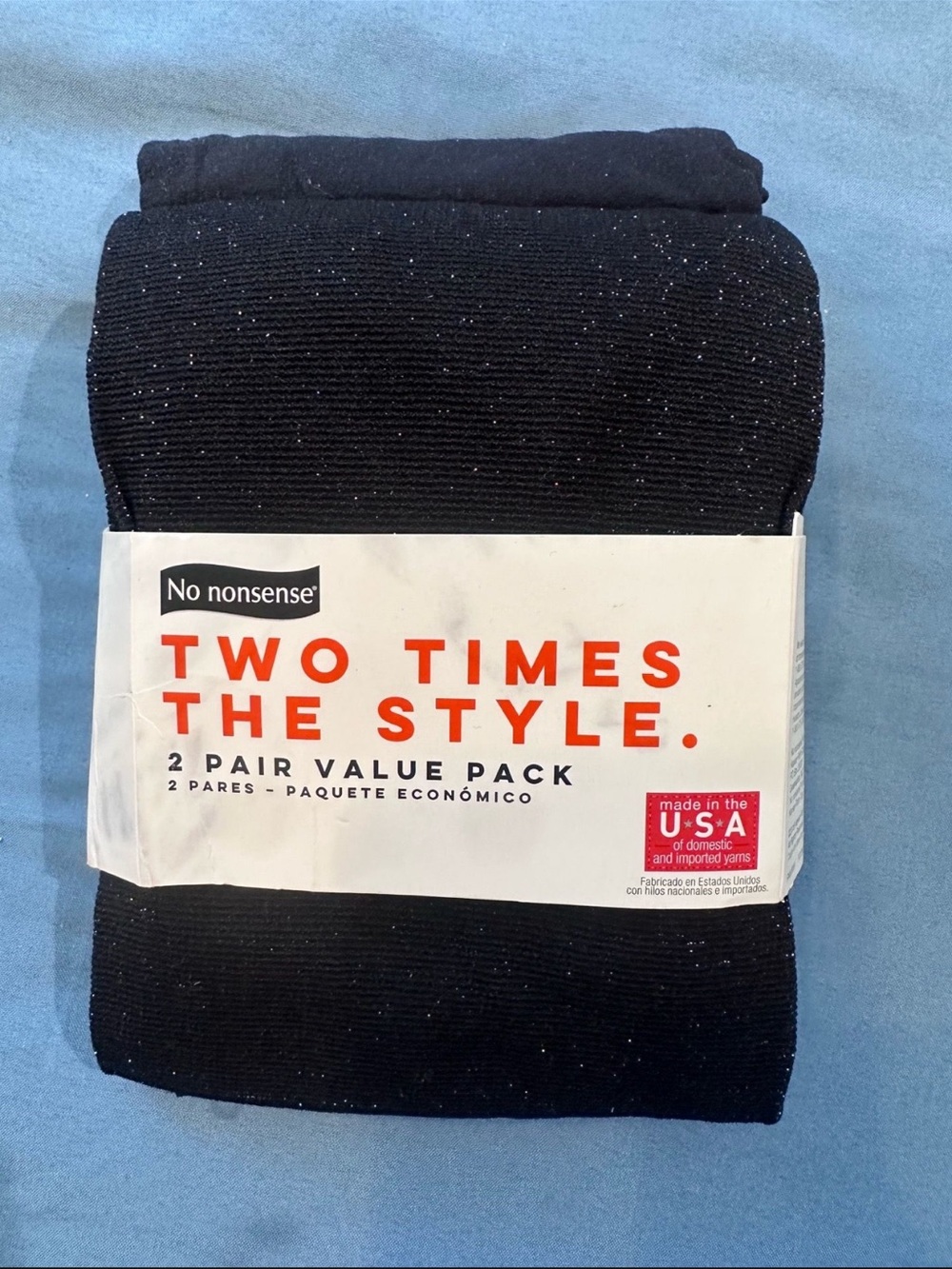 Men's 2-Pack Black Socks
